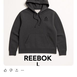 Reebok Men's Charcoal Hoodie Sweater